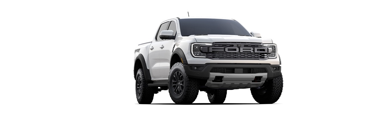 2025 Ford Ranger Raptor, pickup truck with great exterior design in Artic White