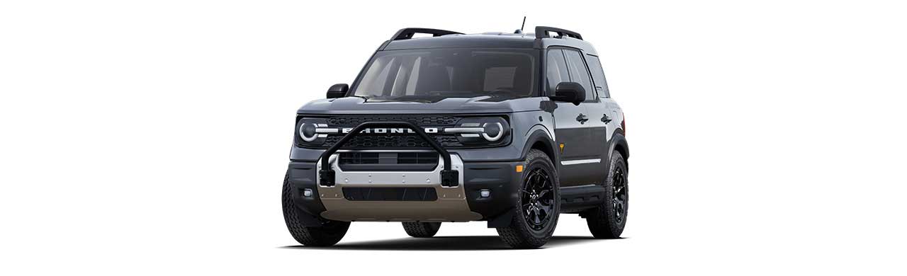 2025 Ford Bronco Sport Badlands, 4x4 SUV in Black in Caribbean Carbonized Gray
