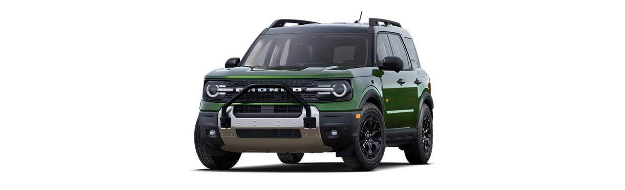 2025 Ford Bronco Sport Badlands, 4x4 SUV in Eruption Green in Caribbean