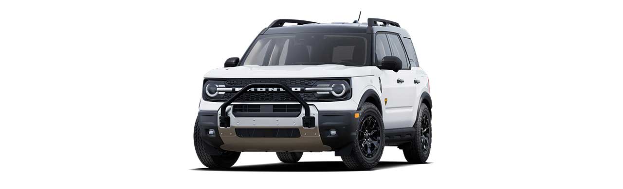 2025 Ford Bronco Sport Badlands, 4x4 SUV in Oxford White in Caribbean