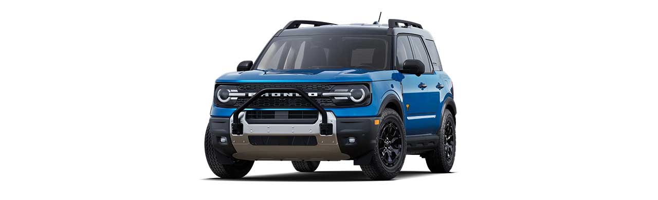 2025 Ford Bronco Sport Badlands, 4x4 SUV in Carbon Gray in Caribbean Velocity Blue
