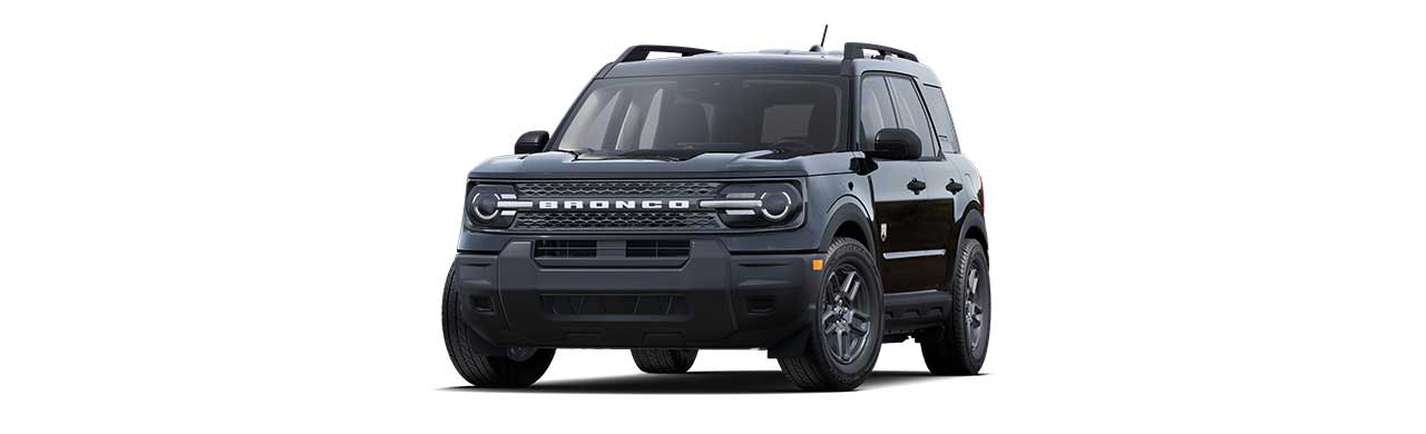 2025 Ford Bronco Sport, 4x4 SUV in Oxford White in Caribbean Shadow Black