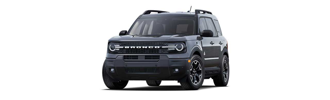 2025 Ford Bronco Sport Outer Banks, 4x4 SUV in Black in Caribbean Carbonized Gray