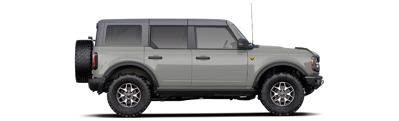 Discover the 2022 Ford Bronco Off-Road SUV in Color Cactus Gray