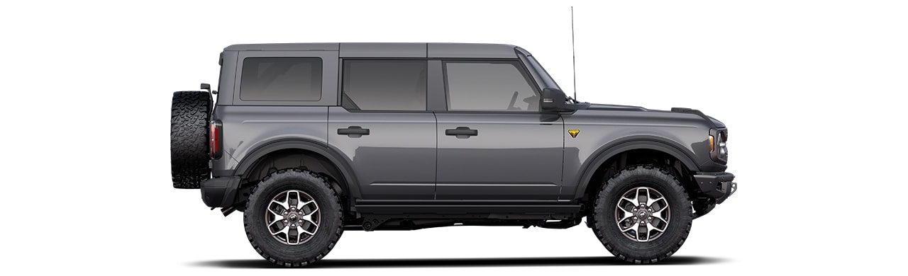 Discover the 2022 Ford Bronco Off-Road SUV in Color Carbonized Gray