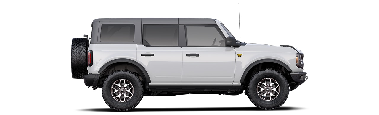 Discover the 2022 Ford Bronco Off-Road SUV in Color Oxford White