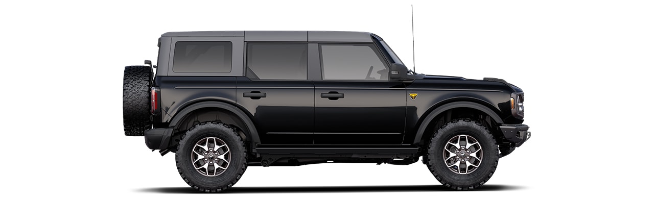 Discover the 2022 Ford Bronco Off-Road SUV in Color Shadow Black