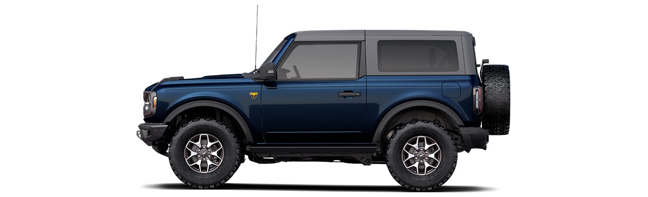 Discover the 2022 Ford Bronco Off-Road SUV in Color Eruption Green Metallic