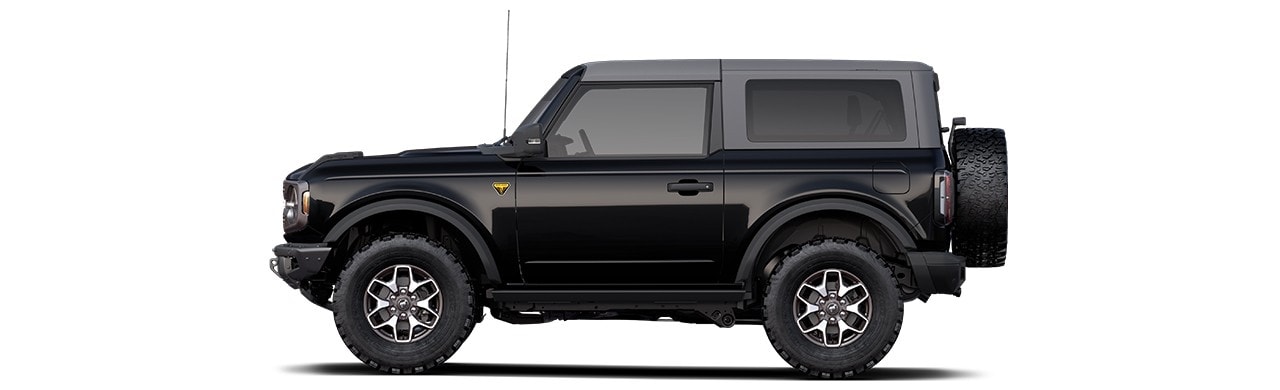 Discover the 2022 Ford Bronco Off-Road SUV in Color Shadow Black