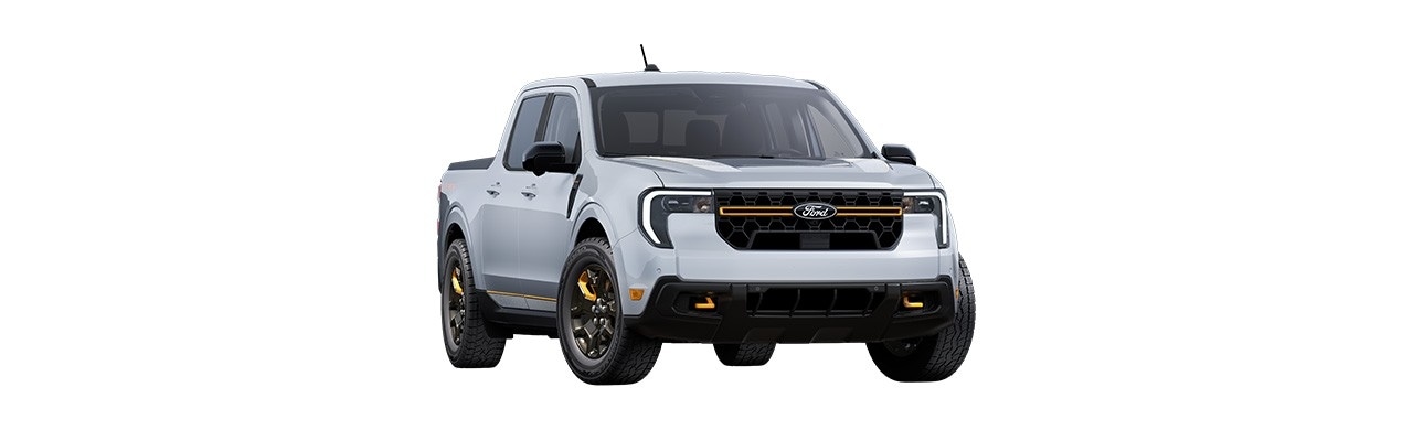 Ford Maverick 2025 Tremor, compact Pickup in white space color in Caribbean