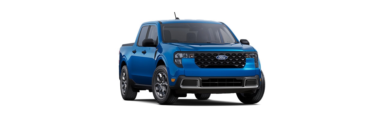 Ford Maverick 2025 XLT, compact Pickup in Velocity Blue color in Caribbean