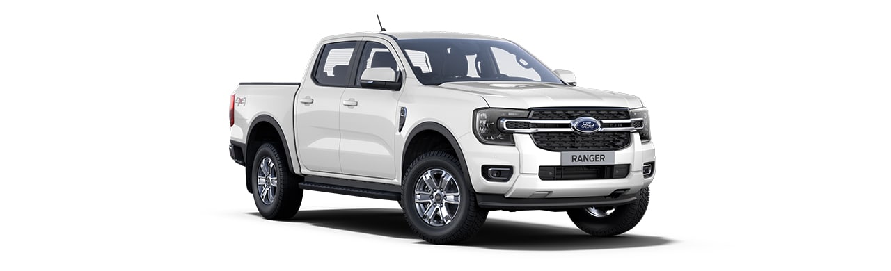 Ford Ranger XL 2026, a Frozen White pickup color, available in the Caribbean