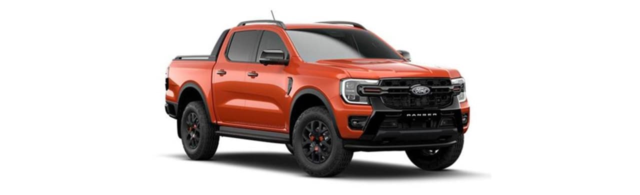 Ford Ranger XL 2026, a Ignite Orange Metallic pickup color, available in the Caribbean