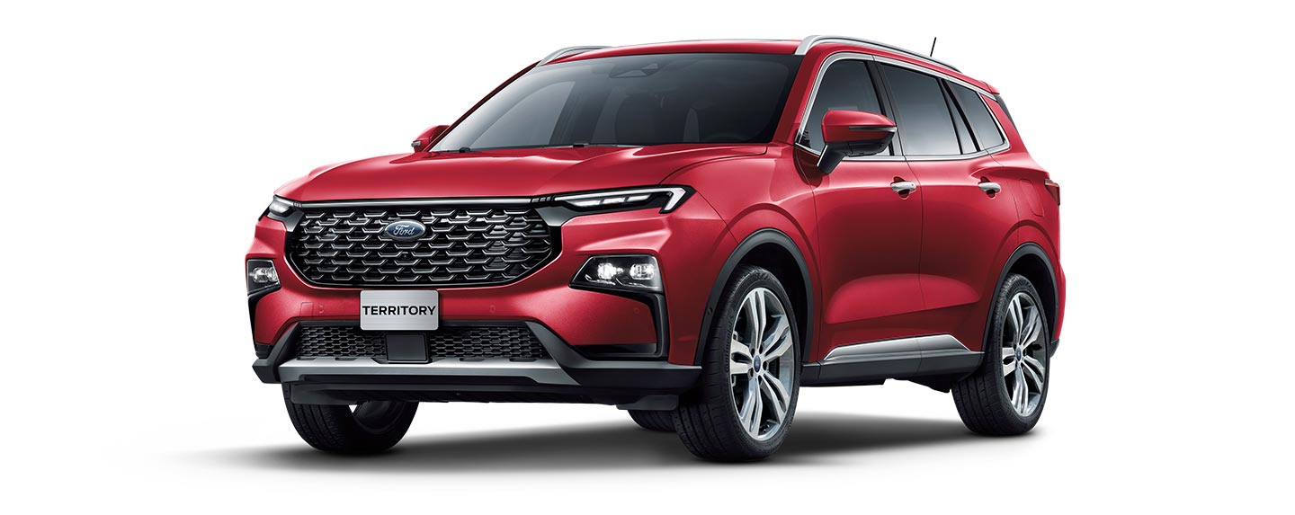 Discover the Amazing 2023 Ford Territory SUV in Color Ruby Red