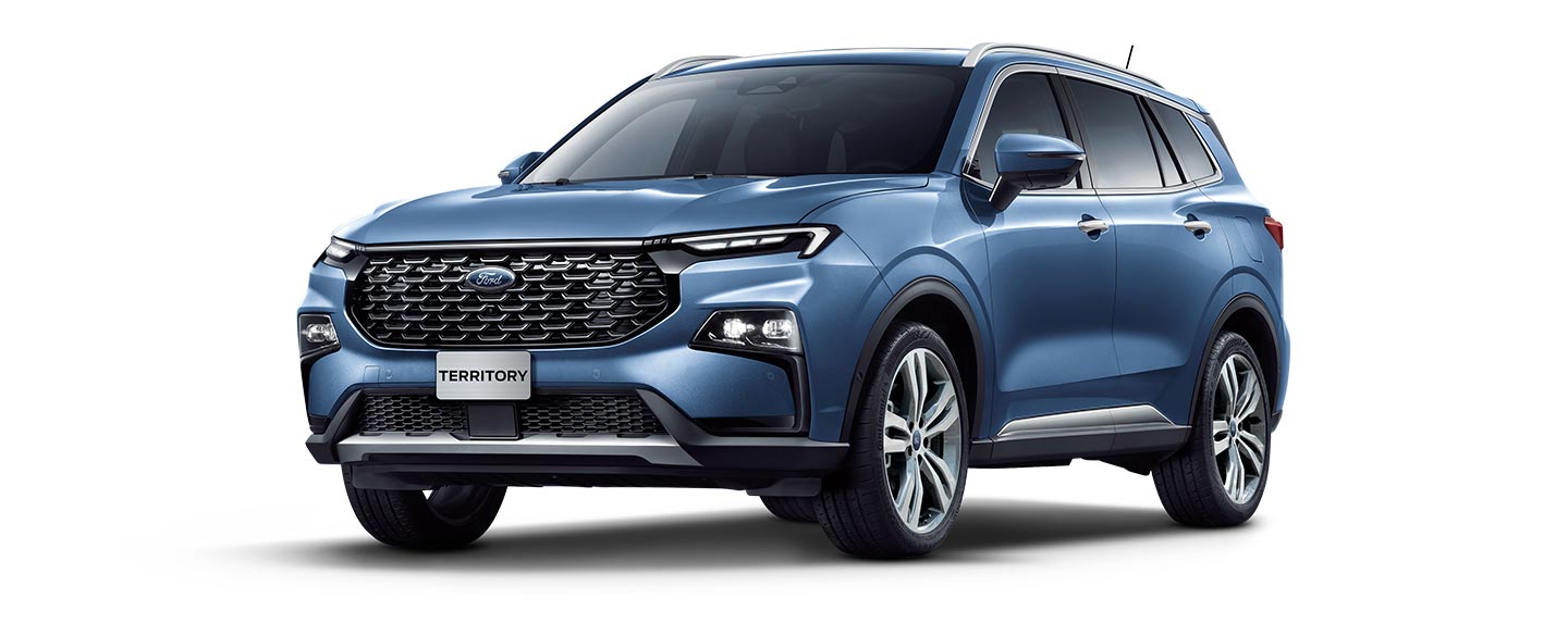 Discover the Amazing 2023 Ford Territory SUV in Color True Blue Metallic