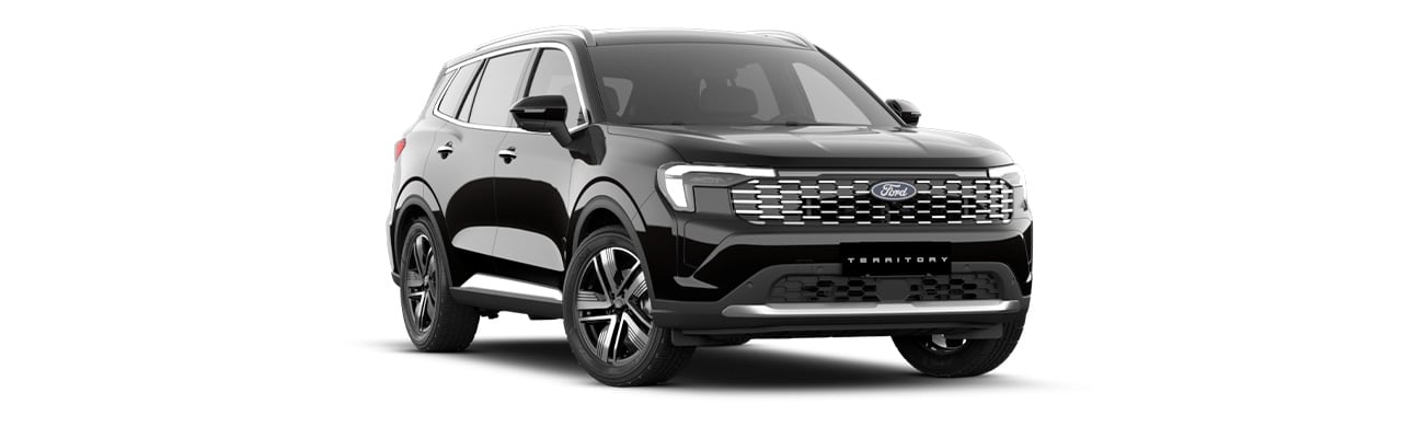 Ford Territory 2026 Ambiente version, SUV in Black Panther color in the Caribbean