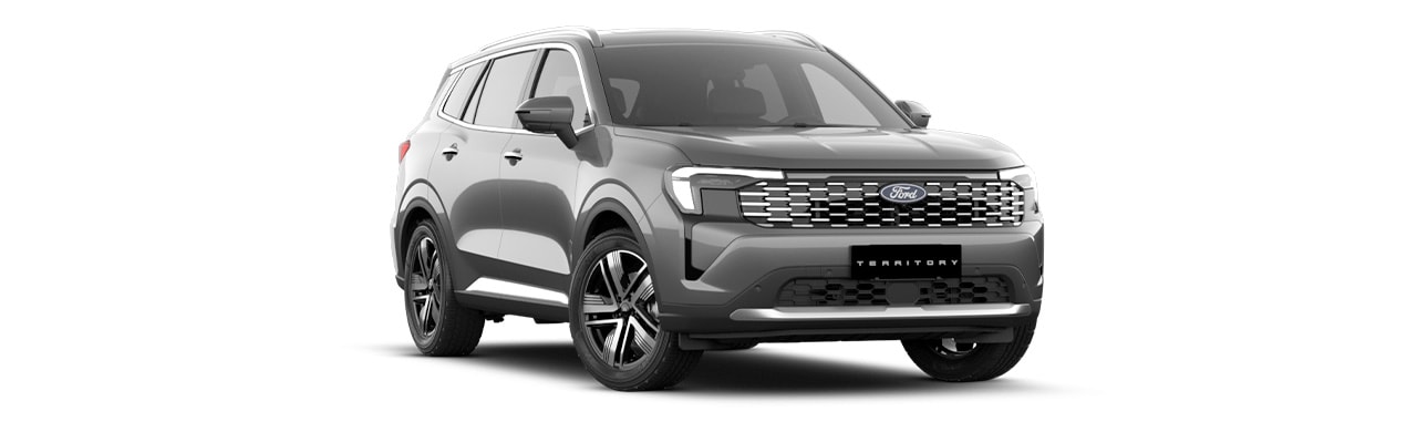 Ford Territory 2026 Ambiente version, SUV in Lustrous Gray color in the Caribbean