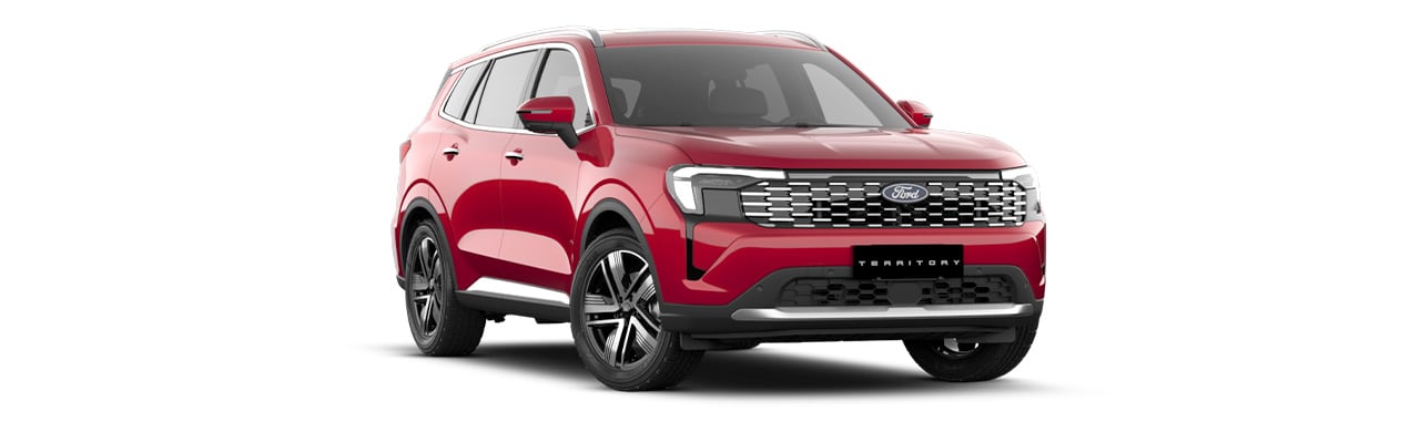 Ford Territory 2026 Ambiente version, SUV in Pearl White color in Caribbean