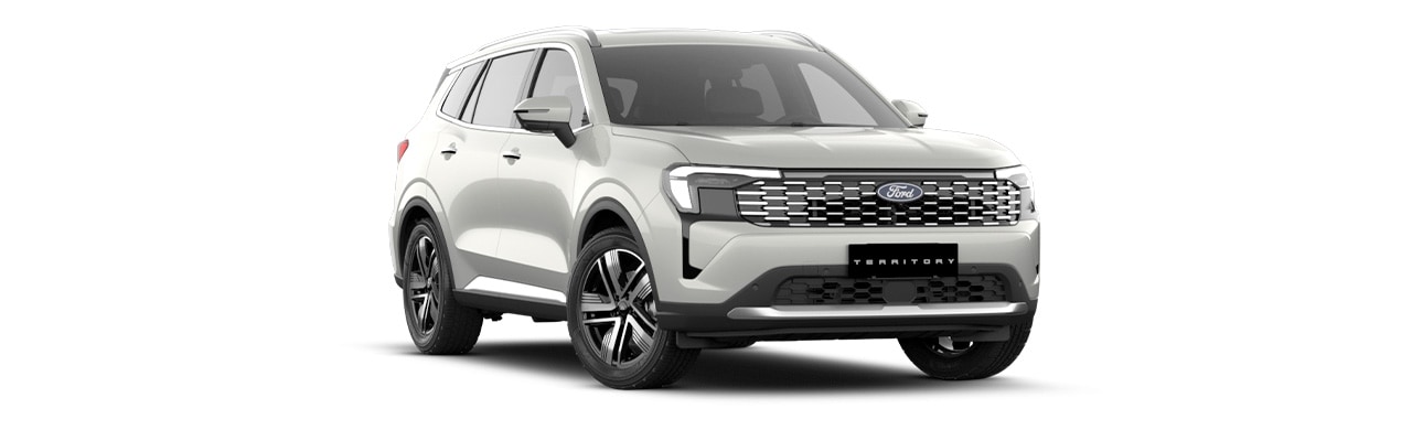 Ford Territory 2026 Ambiente version, SUV in Pearl White color in Caribbean