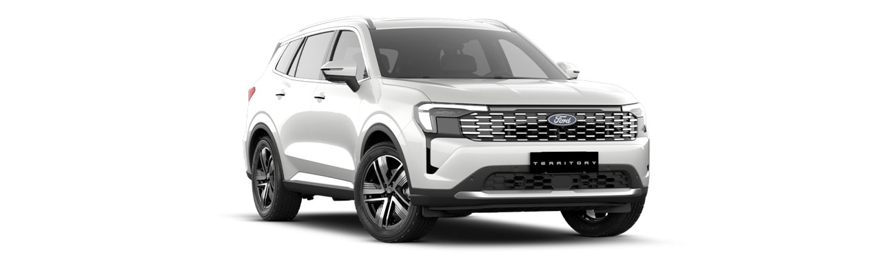 Ford Territory 2026 Ambiente version, SUV in Star White color in the Caribbean