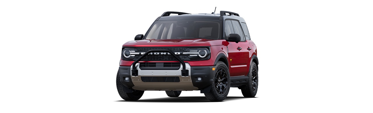 Bronco Sport® 2025 Badlands, SUV en color en color Rojo Ruby en Caribe