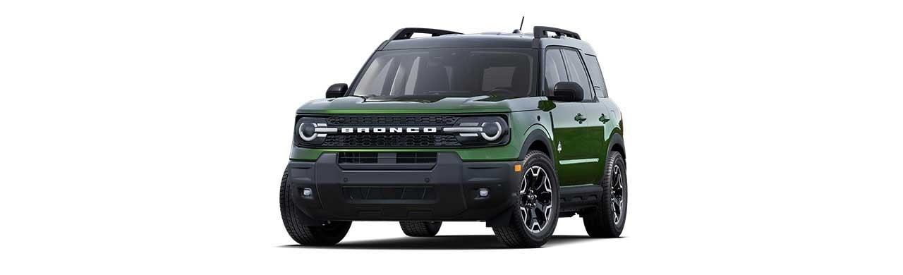 Ford Bronco Sport 2025 Outer Banks, SUV en color Verde Eruption en Caribe