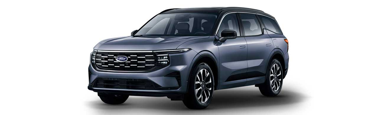 Ford Edge 2026, SUV familiar en color de pintura Azul Panther, en Caribe