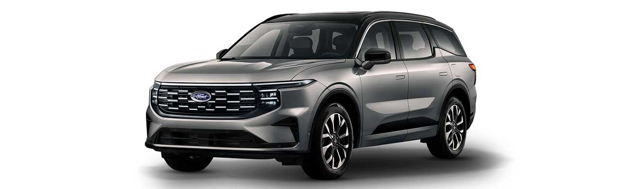 Ford Edge 2026, SUV familiar en color de pintura Gris Brillante, en Caribe