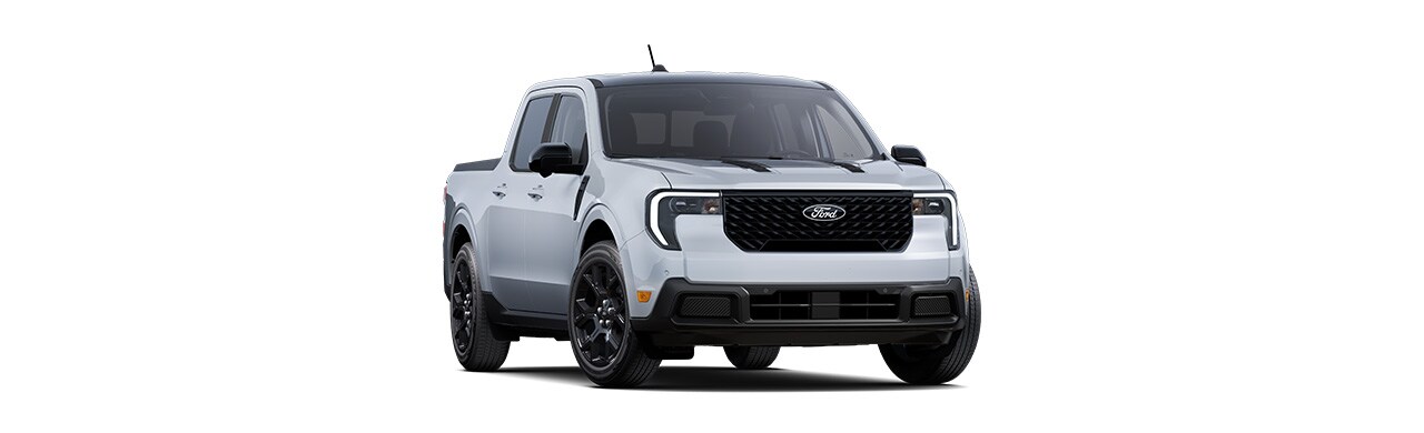 Maverick™ 2025 Lariat, Pickup compacta en color Blanco Metálico en Caribe