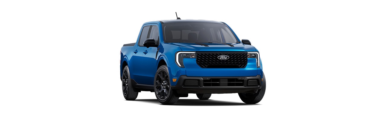 Maverick™ 2025 Lariat, Pickup compacta en color Azul en Caribe