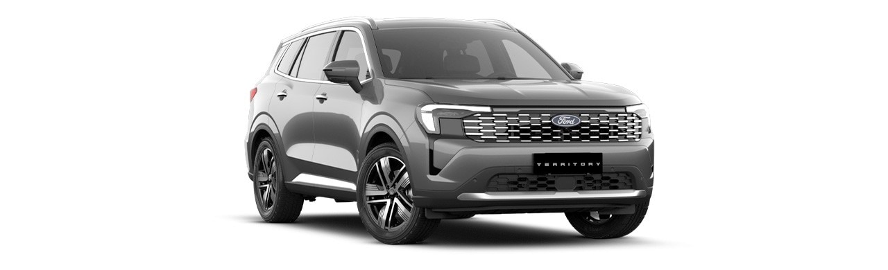 Ford Territory 2026 versión Ambiente, SUV en color Gris Lustrous Gray en Caribe
