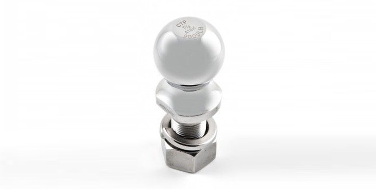 Meet Ford Bronco Accessories in CB: Trailer Hitch Balls Stainless Steel, 1 inch Seven Eights and 1 of shank