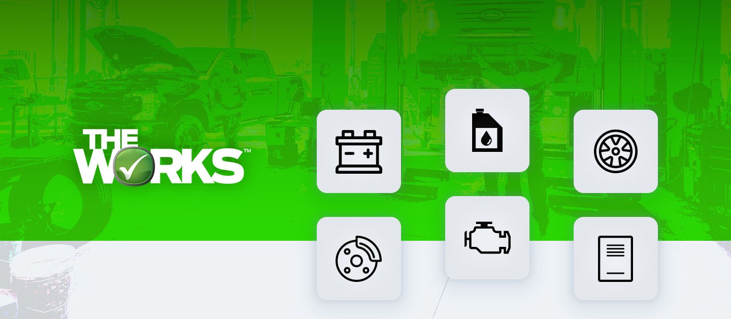 The Works, the Package of Comprehensive Services for your Ford Vehicle to work at its best