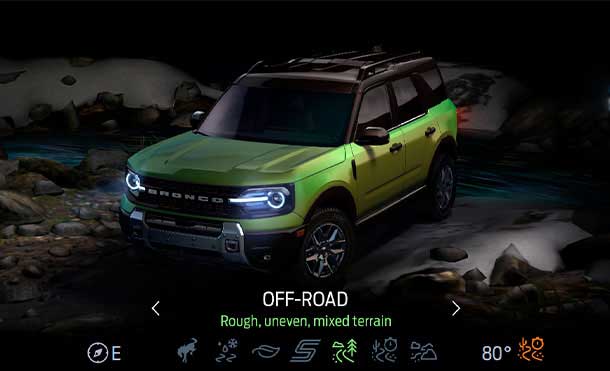 Bronco Sport® equips a 250-horsepower engine for off-road routes