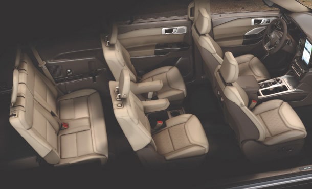 Enjoy the Large Interior Space for up to 7 Passengers in your 2023 Ford Explorer SUV