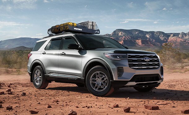 4WD system equipped in Ford Explorer® 2025, the High Performance SUV to overcome any Road