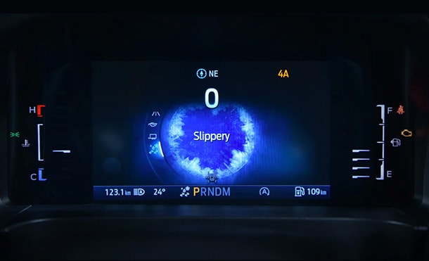 Drive Modes on Digital Instrument Panel in 2023 Ford Everest Off-Road SUV