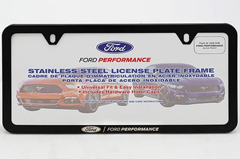 Descubre Accesorios Ford Bronco en CB, Marco Licencia de Ford Performance Acero Inoxidable Negro