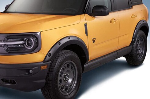 Descubre Accesorios Ford Bronco en CB, Guardabarros Bushwacker Set de 4, Armado, Negro Mate