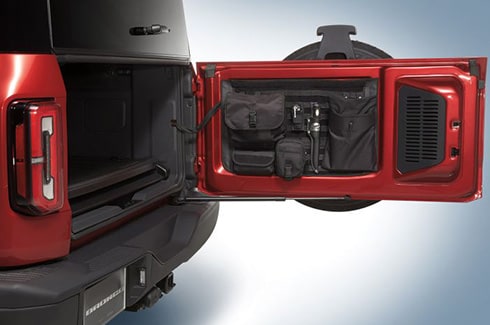 Descubre Accesorios Ford Bronco en PR, Sistema de Rejilla Molle para Puerta Abatible