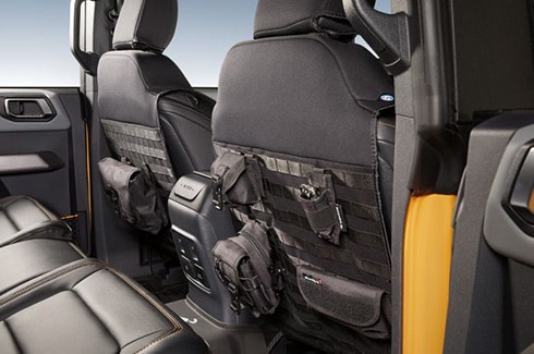 Descubre Accesorios Ford Bronco en PR, Fundas Asientos Neopreno Coverking, Correas Molle, Frontal