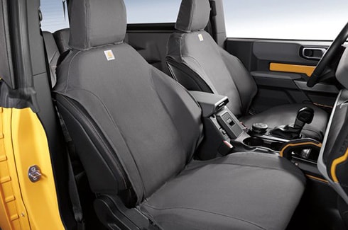 Descubre Accesorios Ford Bronco en PR, Fundas Asientos Carhartt Covercraft, Frontales, Gris Piedra