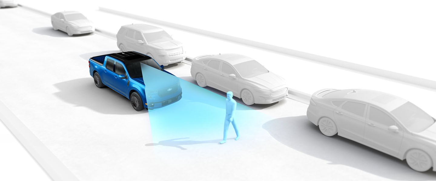 Maverick™ 2025 cuenta con sistemas de seguridad como el frenado post colisión