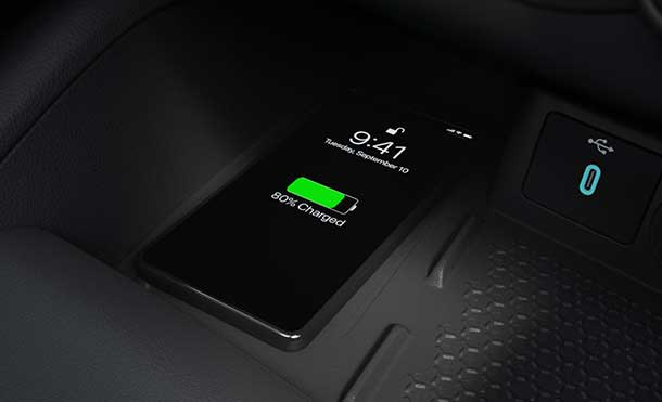 2025 Bronco Sport® allows you to charge devices via smart USB