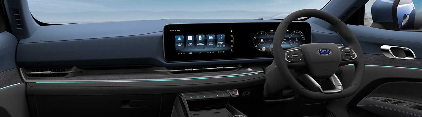 2024 Ford Territory RHD, SUV equipped with 12-inch Touch Screen compatible with Apple CarPlay
