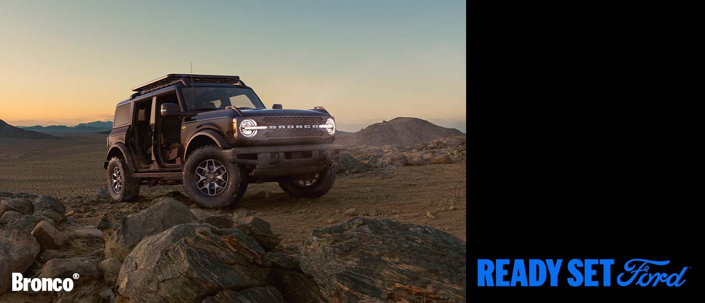 All Terrain Legacy of Bronco™ in its Versions: Outer Banks, Badlands, Wildtrak and Raptor®