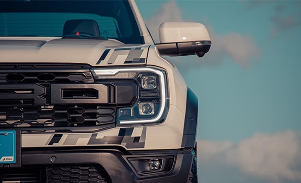 Check out the design of the 2025 Ford Ranger Raptor and colors available in Caribbean