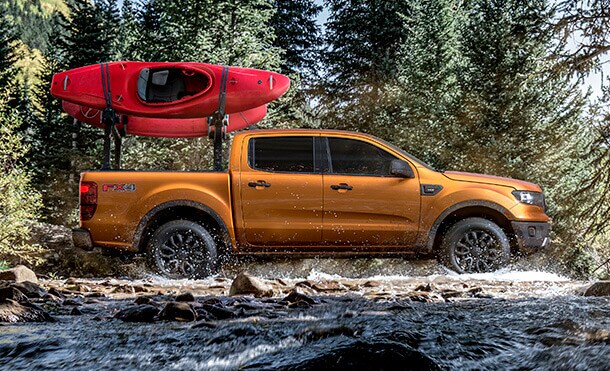 2019 Ford Ranger with a strong exterior design that helps you go through all fields
