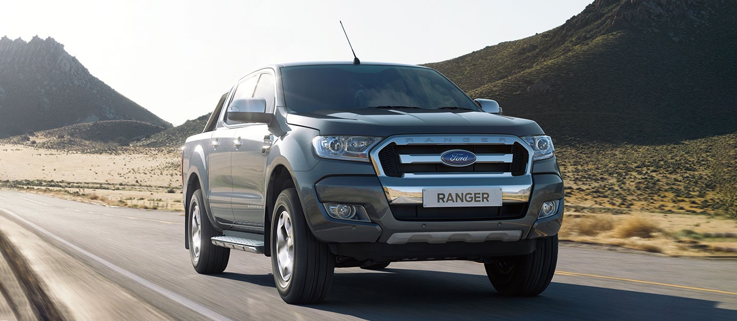 2019 white Ford Ranger Pickup truck: take your adventure gear through all terrains